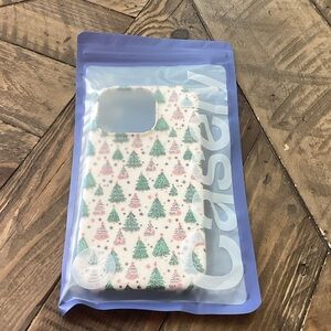 Christmas Tree IPhone 16 Pro Case - Festive Green and Red